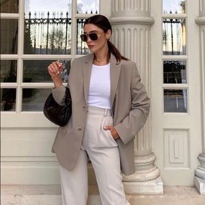 Zara MINK COLORED BLAZER